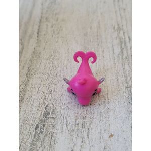 Hatchimals mini SML pink dolphin toy figure glitter